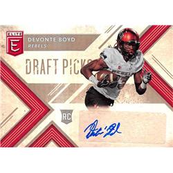571388 UNLV Runnin Rebels Devonte Boyd Autographed Football Card - 2018 Panini Elite Draft Rookie No.170