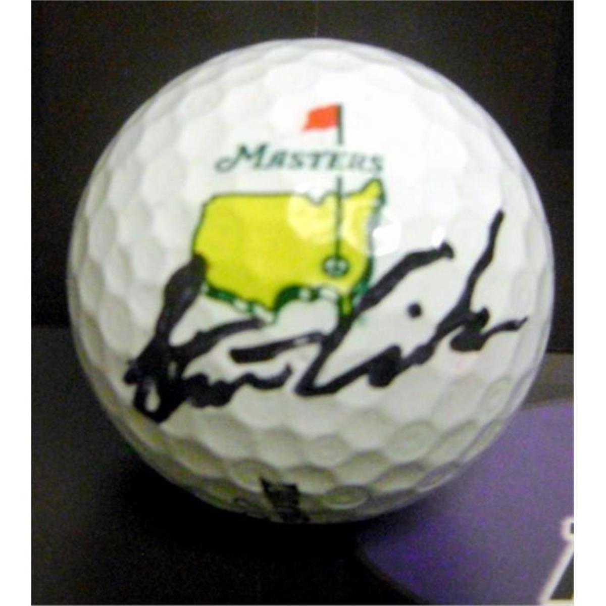 PGA Open Championship 2009 Georgia Tech University Yellow Jackets Stewart Cink Autographed Golf Ball with Free Display Cube