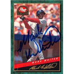 572313 St Louis Cardinals Mark Whiten Autographed Baseball Card - 1994 Post No.19