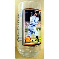 583003 New York Yankees the Bambino Babe Ruth Drinking Glass - 1993 Coca Cola McDonalds -  Autograph Warehouse