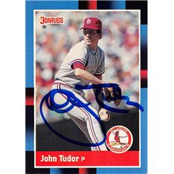 570555 St Louis Cardinals, SC John Tudor Autographed Baseball Card - 1988 Donruss No.553