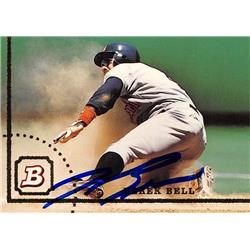 570801 San Diego Padres, SC Derek Bell Autographed Baseball Card - 1994 Bowman No.288