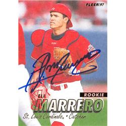 570871 St. Louis Cardinals, SC Eli Marrero Autographed Baseball Card - 1997 Fleer No.559