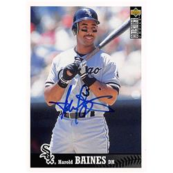 570995 Chicago White Sox Harold Baines Autographed Baseball Card - 1997 Upper Deck No.75