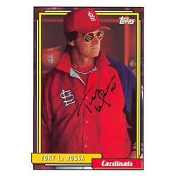 571037 St Louis Cardinals Tony La Russa Autographed Baseball Card - 2017 Topps No.259