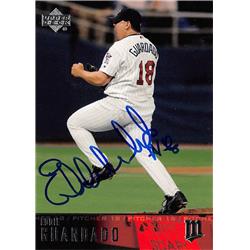 571228 Minnesota Twins Eddie Guardado Autographed Baseball Card - 2004 Upper Deck No.116