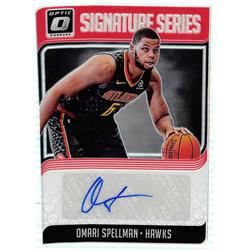 571345 Atlanta Hawks Omari Spellman Autographed Basketball Card - 2019 Panini Donruss Optic Refractor No.SGOSM -  Autograph Warehouse