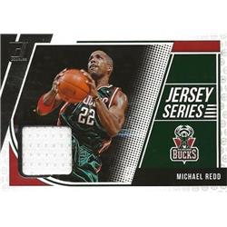 571657 Milwaukee Bucks Michael Redd Player Worn Jersey Patch Basketball Card - 2018 Panini Donruss No.JSMRD