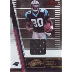 571764 Carolina Panthers Dwayne Jarrett Player Worn Jersey Patch Football Card - 2007 Donruss Playoff Absolute Rookie No.RJC7