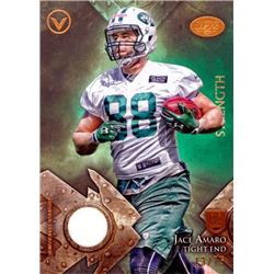 571769 New York Jets Jace Amaro Player Worn Jersey Patch Football Card - 2014 Topps Valor Rookie No.VRRJA LE13-75