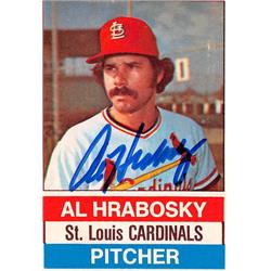 572307 St Louis Cardinals Al Hrabosky Autographed Baseball Card - 1976 Hostess No.50