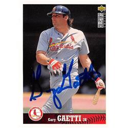 572326 St Louis Cardinals Gary Gaetti Autographed Baseball Card - 1997 Upper Deck No.442