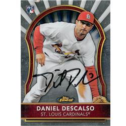 572329 St Louis Cardinals Daniel Descalso Autographed Baseball Card - 2011 Topps Finest No.100