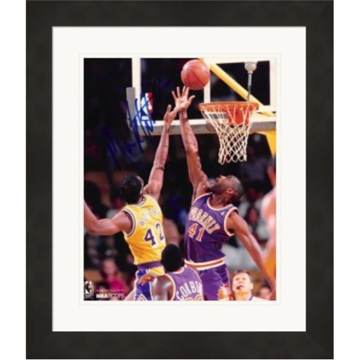 8 x 10 in. Phoenix Suns Mark West Autographed Photo - Matted & Framed