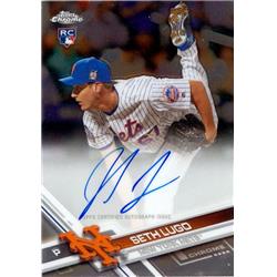 377626 New York Mets Puerto Rico Seth Lugo Autographed Baseball Card - 2017 Topps Chrome No.RASL Rookie Certified Insert Edition -  Autograph Warehouse