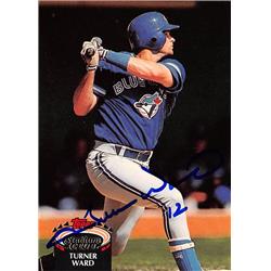570655 Toronto Blue Jays, SC Turner Ward Autographed Baseball Card - 1992 Topps Stadium Club No.621