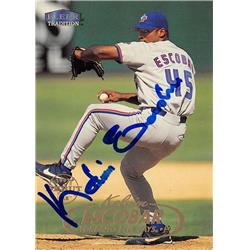 570662 Toronto Blue Jays, SC Kelvim Escobar Autographed Baseball Card - 1998 Fleer No.106