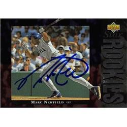 570769 Seattle Mariners, SC Marc Newfield Autographed Baseball Card - 1994 Upper Deck No.22