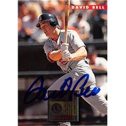 570876 St. Louis Cardinals David Bell Autographed Baseball Card - 1996 Donruss No.92