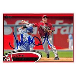 571216 Arizona Diamondbacks John Mcdonald Autographed Baseball Card - 2012 Topps No.US126