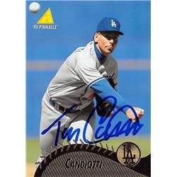 571291 Los Angeles Dodgers Tom Candiotti Autographed Baseball Card - 1995 Pinnacle No.441
