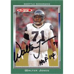 571399 Seattle Seahawks Walter Jones Autographed Football Card - 2006 Topps Total No.165