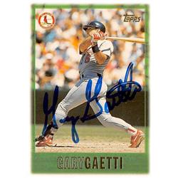 572321 St Louis Cardinals Gary Gaetti Autographed Baseball Card - 1997 Topps No.222
