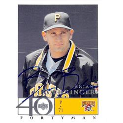572550 Pittsburgh Pirates Brian Boehringer Autographed Baseball Card - 2003 Upper Deck Forty Man No.700