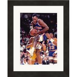 582794 8 x 10 in. New York Knicks Gerald Wilkins Autographed Photo - Matted & Framed