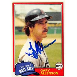 570576 Boston Red Sox, SC Gary Allenson Autographed Baseball Card - 1981 Topps No.128