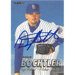 570779 San Diego Padres, SC Doug Bochtler Autographed Baseball Card - 1997 Fleer No.612