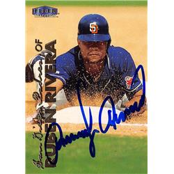 570785 San Diego Padres, SC Ruben Rivera Autographed Baseball Card - 1999 Fleer Tradition No.462