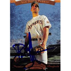 570815 San Diego Padres, SC Dustin Hermanson Autographed Baseball Card - 1995 Upper Deck Premier Prospects No.5