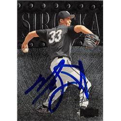 570844 Chicago White Sox, SC Mike Sirotka Autographed Baseball Card - 1999 Skybox Metal Universe No.24