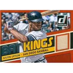 571570 San Diego Padres Justin Upton Player Used Bat Patch Baseball Card - 2015 Panini Donruss Bat Kings No.18
