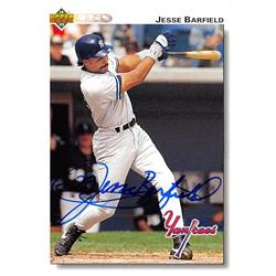 572214 New York Yankees Jesse Barfield Autographed Baseball Card - 1992 Upper Deck No.139