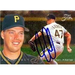 572436 Pittsburgh Pirates SC Jon Lieber Autographed Baseball Card - 1995 Fleer Flair No.402
