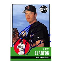 122304 Scott Elarton Autographed Baseball Card - Houston Astros 2001 Uppder Deck Vintage - No.171