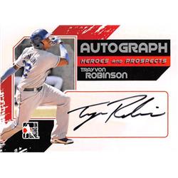587096 Trayvon Robinson Autographed Baseball Card - Los Angeles Dodgers 67 2011 In The Game - No.ATRO Certified Rookie