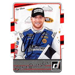 587207 Chris Buescher Autographed Trading Card - NASCAR, Auto Racing 2017 Panini Donruss - No.135