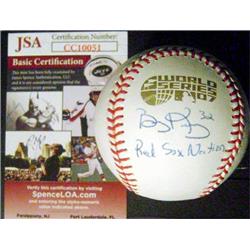 597870 Bobby Kielty Autographed 2007 World Series Baseball - Inscribed Red Sox Nation JSA Authentication