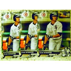 597913 Blake Rutherford Baseball Card - Rookie Prospect Lot of 3 2017 Topps Bowman - No.BD80 Chicago White Sox