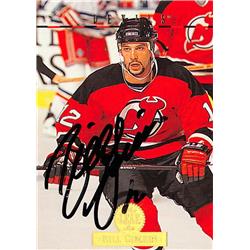 620059 Bill Guerin Autographed Hockey Card - New Jersey Devils 1994 Leaf - No.146
