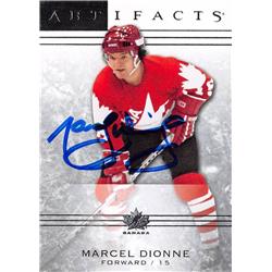 620093 Marcel Dionne Autographed Hockey Card - Team Canada 2014 Upper Deck Artifacts - No.67
