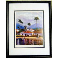 Picture of Autograph Warehouse 620500 8 x 10 in. Alex Pauker Art Work - Matted Framed Seriolithograph Reflections
