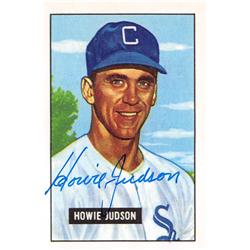 621503 Howie Judson Autographed Baseball Card - Chicago White Sox, 67 1951 Bowman - No.123 1986 CCC Reprint Series -  Autograph Warehouse