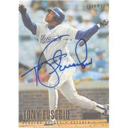 621618 Tony Eusebio Autographed Baseball Card - Houston Astros 1996 Fleer - No.406