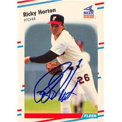621653 Ricky Horton Autographed Baseball Card - Chicago White Sox 1988 Fleer Update - No.U17