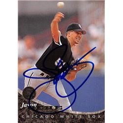 621656 Jason Bere Autographed Baseball Card - Chicago White Sox 1994 Leaf - No.241