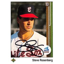 621672 Steve Rosenberg Autographed Baseball Card - Chicago White Sox 1989 Upper Deck - No.715